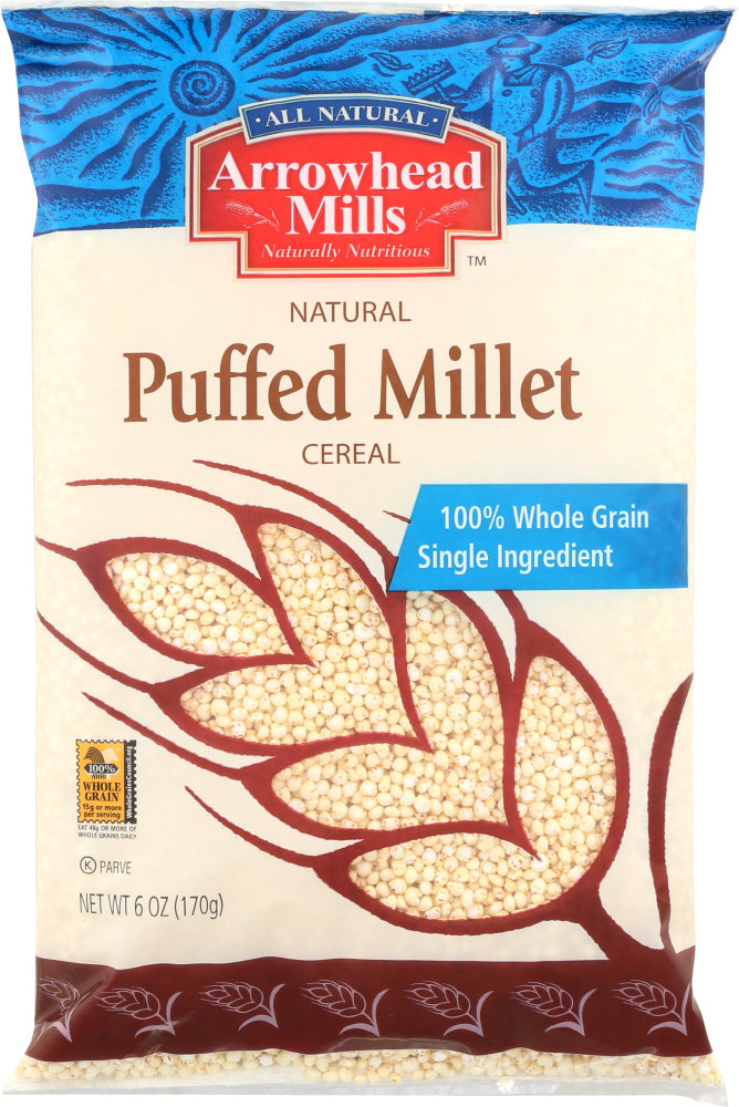 ARROWHEAD MILLS: Puffed Millet Cereal, 6 oz