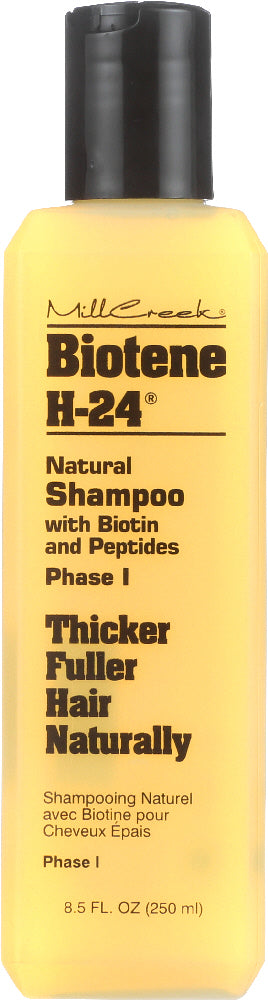 MILL CREEK: Biotene H-24 Natural Shampoo with Biotin and Peptides Phase I, 8.5 oz