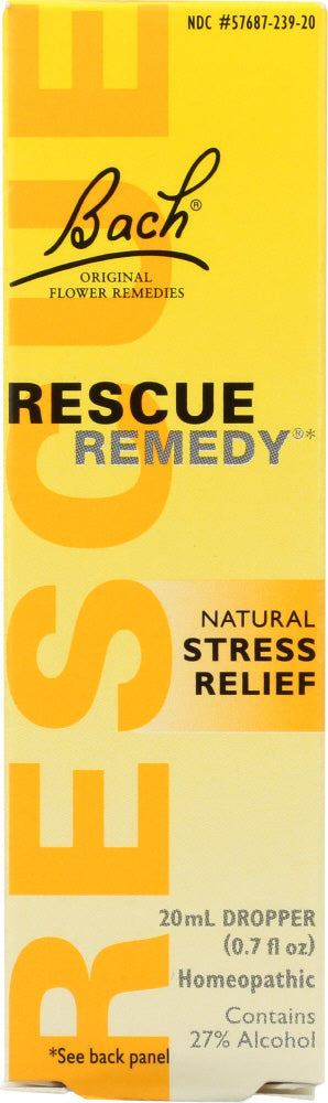 BACH ORIGINAL FLOWER ESSENCES: Rescue Remedy Natural Stress Relief, 0.7 oz