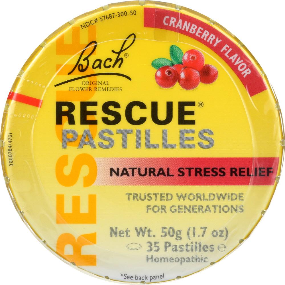 BACH: Rescue Pastilles Cranberry Flavor, 50 gm