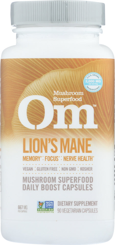 OM MUSHROOM SUPERFOOD: Lion's Mane, 90 cp