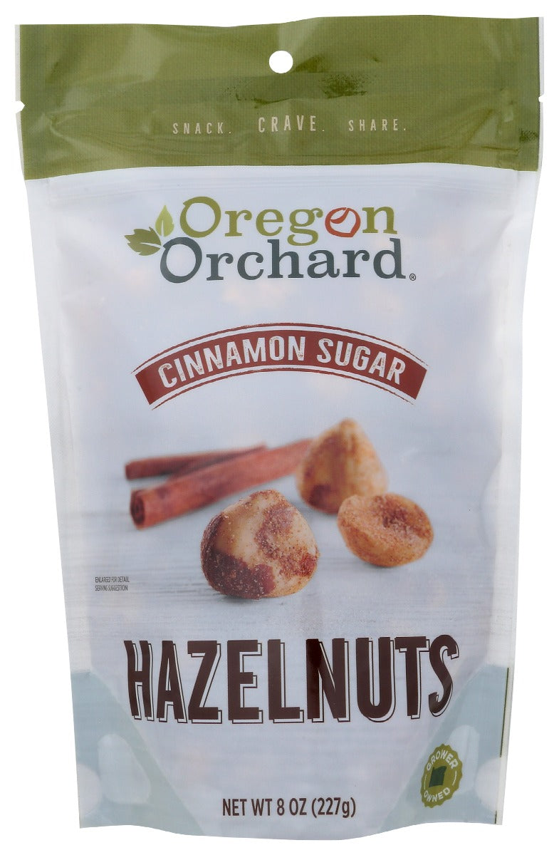 OREGON ORCHARD: Cinnamon Sugar Hazelnuts, 8 oz