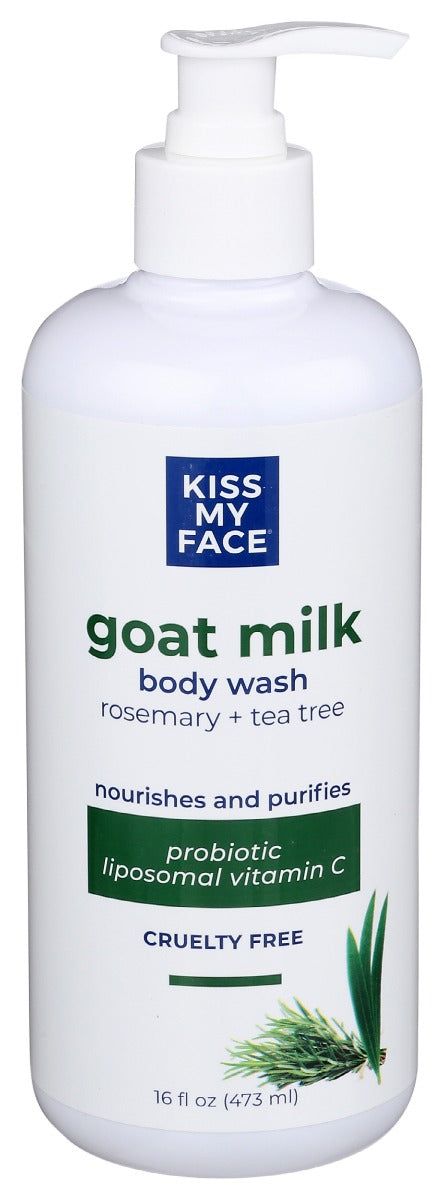 KISS MY FACE: Body Wash Rosemary Tea Tree, 16 oz