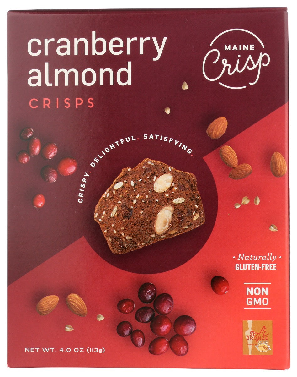 MAINE CRISP: Crisps Cranberry Almond, 4 oz