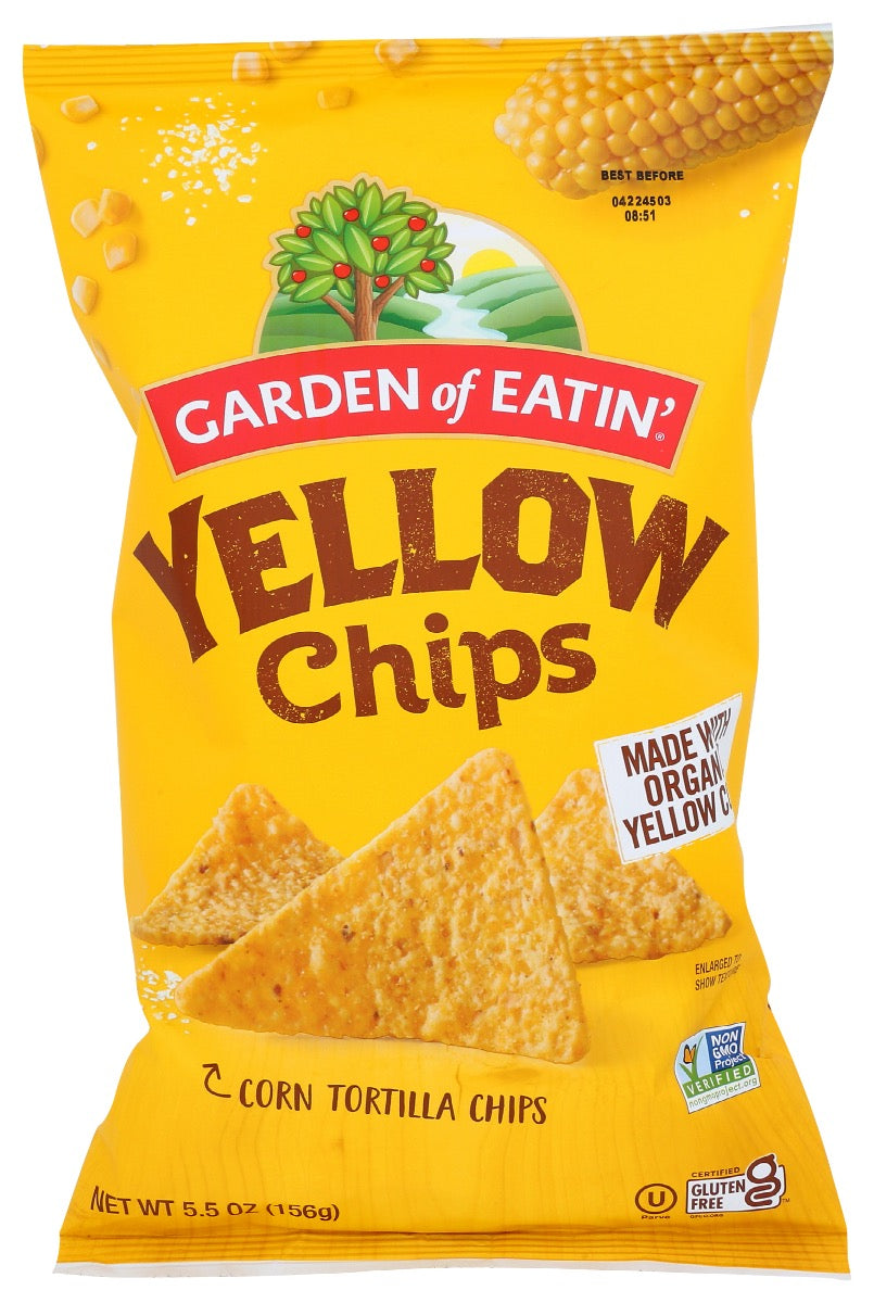 GARDEN OF EATIN: Chips Tortilla Yellow, 5.5 oz