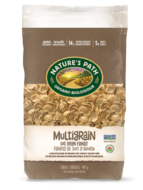 NATURES PATH: Multigrain Oat Bran Flakes Cereal, 32 oz