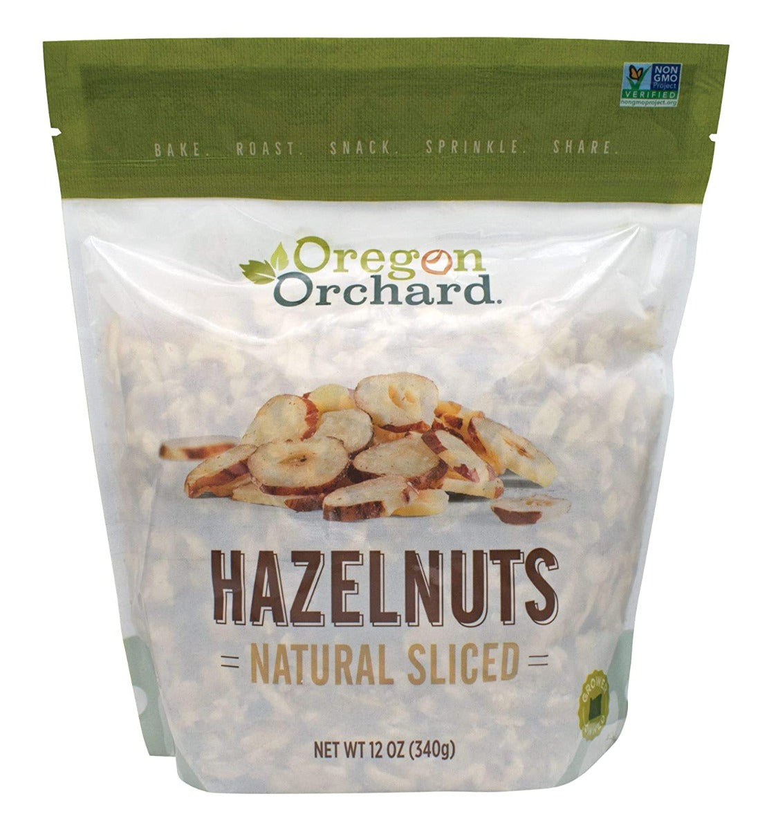 OREGON ORCHARD: Hazelnuts Natural Sliced, 12 oz