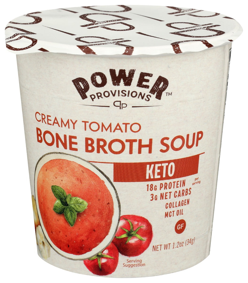 POWER PROVISIONS: Creamy Tomato Bone Broth Soup, 1.2 oz