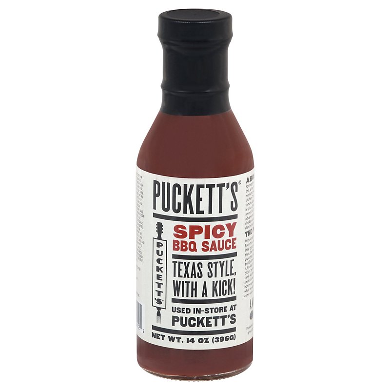 PUCKETTS: Spicy BBQ Sauce, 14 oz