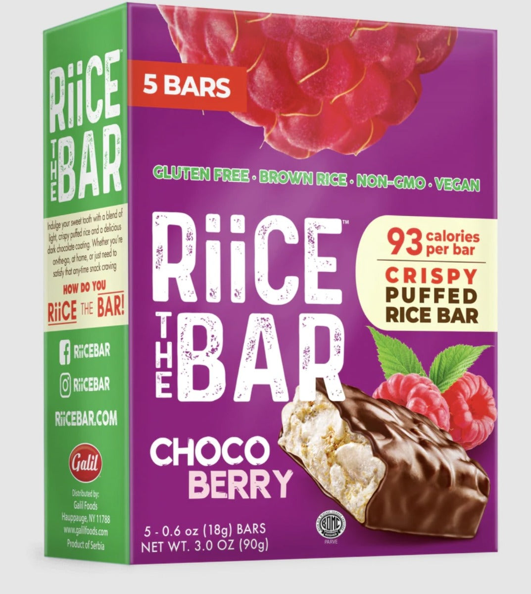 RIICE: Bar Choco Berry, 3 oz